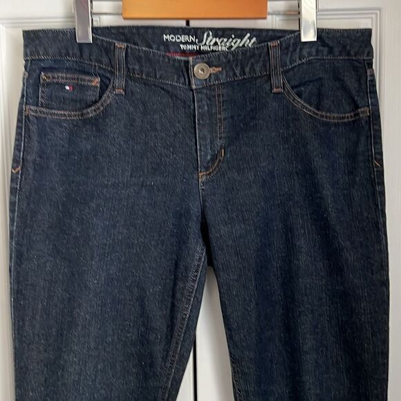 Tommy Hilfiger Blue Denim Straight Leg Jeans Size 12R - Picture 2 of 9